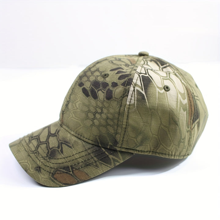 1pc Gorra de Béisbol Unisex con Estampado Camuflaje Ajustable para Deportes al Aire Libre, Sombrero Trucker Suave