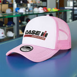 Tela. 1pc Gorra de béisbol con logo de agricultura CASE IH - Sombrero de camionero ajustable con cierre a presión, ligero y con diseño con detalles rojos, perfecto para actividades al aire libre, golf, playa y uso casual, sombrero para exteriores | Gorra