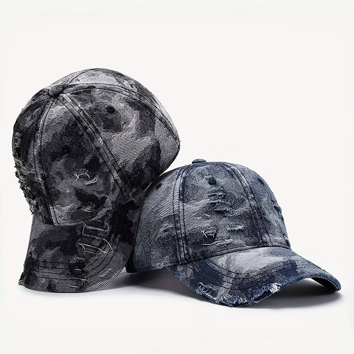 Un gorro de béisbol versátil y casual para hombres, con diseño de camuflaje, impermeable, protección solar, adecuado para viajes al aire libre, vacaciones y camping.