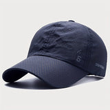 Gorra de béisbol para hombre, ligera, secado rápido, transpirable, protección solar para exteriores, ideal para correr y pescar en verano