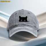 1 gorra ajustable unisex de camionero con logo de oreja negra y ribete blanco - Gorra ligera y transpirable para senderismo, running, ciclismo y uso casual - Gorra de papá con punta gris (opción de 2 piezas disponible)