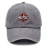 Gorra de basquetbol con impresión de letras AC/DC, lavable, ajustable, ideal para deportes al aire libre, hiking y camping, también para fiestas casual