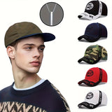 2 piezas Gorra de Béisbol con Estampado Táctico Camuflaje NY y Colgante Faith Bar para Hombres, Adecuada para Escalada, Accesorios de Ciclismo, Fiesta de Navidad