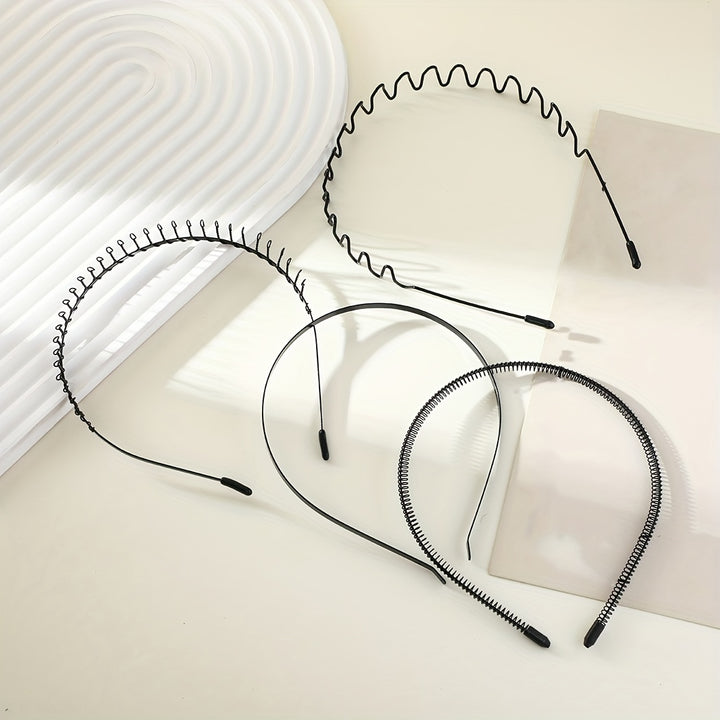 4 Diademas Deportivas Invisibles Para Hombres, Diseños Variados