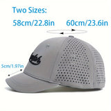 1 gorra unisex casual con letras bordadas, sombrero de visera con malla transpirable, ajustable, ideal para deportes al aire libre