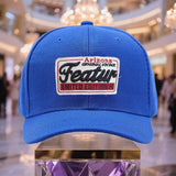 Gorra de béisbol ligera y transpirable para hombre FEATUR - Gorra ajustable con cierre de clic para papá con diseño original de Arizona, azul suave lavado para actividades al aire libre, regalo del Día del Padre y ropa casual, gorra de béisbol, ropa de ca