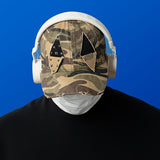 Camiseta de camuflaje desgastada para exteriores, de talla grande, que realza la figura, con un diseño moderno de estampados para hombres y mujeres, estilo béisbol militar.