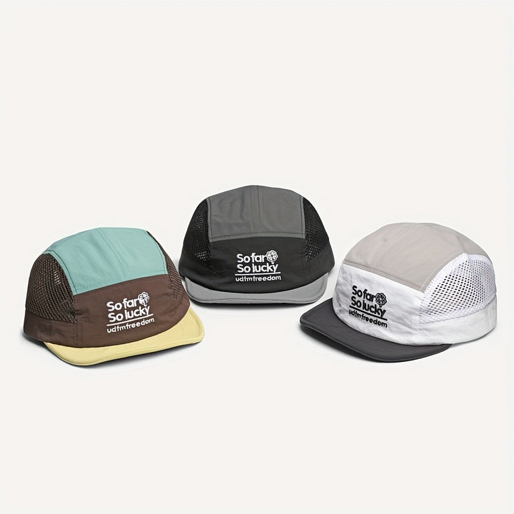 Sombrero de Sol de Trébol de la Suerte para Hombres y Mujeres - Gorra Ligera y Transpirable de Secado Rápido con Protección UPF, Parte Trasera de Malla y Diseño de Trébol de Cuatro Hojas para Senderismo, Playa, Deportes - Gorra de Verano Unisex en Verde,