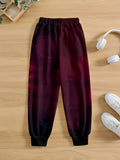 Pantalones Joggers para Niño con Gráfico de Fútbol con Impresión 3D - Rojo Vibrante y Diseño, Pantalones Largos Casuales con Cintura Elástica, Perfectos para Actividades al Aire Libre y Ropa Casual, Joggers para Exterior | Pantalones con Estampado Vibrant