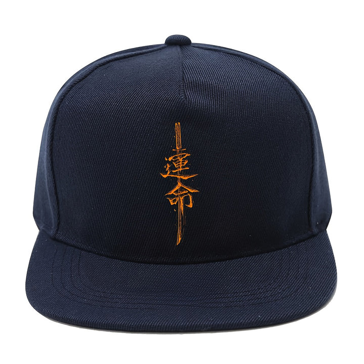 1pc Gorra con Estampado de Espada Katana Japonesa - Inspirada en Samuráis, Moda Urbana Y2K Unisex, Ajustable, Diseño Retro de Arma Japonesa (Katanas) - Ligera y Lavable a Mano para Hombres y Mujeres - Regalo Ideal para Fans de Anime y Eventos con Temática