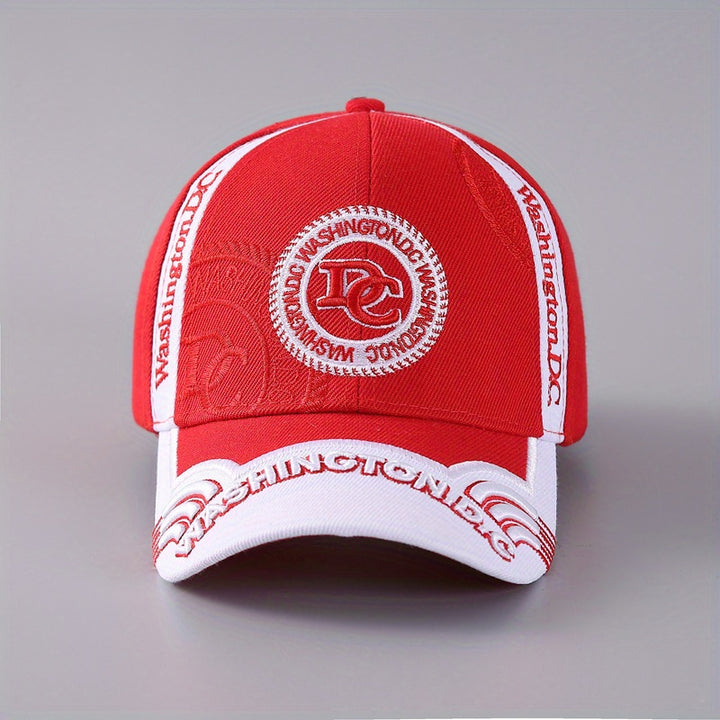 Gorra de Béisbol Bordada con Cierre Ajustable Snapback - Gorra Unisex Transpirable de Poliéster para Hombres y Mujeres, Opciones en Azul y Verde, Ideal para Viajes Casuales o Regalo Navideño