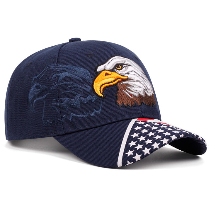 1 Sombrero de Basquetbol de Poliéster para Todas las Estaciones, con Bordado de Águila, Ligero, Solo Lavado a Mano, Ajustado con Cierre de Buckle, Sombrero de Tenis Woven para Protección del Sol