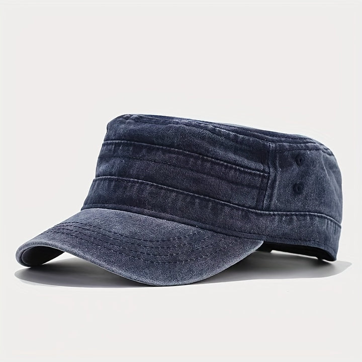 Gorra plana para hombre, gorra de béisbol casual vintage lavada y desgastada, esencial y versátil para primavera y verano, ideal para viajes al aire libre, también adecuada para mujeres