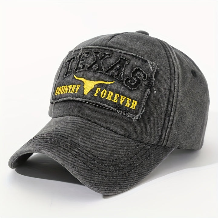 1 pieza de gorra de béisbol de Texas - Doble tono morado/beige, gorra ligera para papá con cierre ajustable, ajuste elástico para hombres - Occidental, deportes, todos los días - Regalo ideal para esposo, papá, fanáticos de Texas - Gorra casual para to...