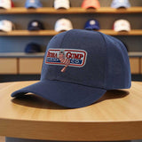 1 Gorra de béisbol retro de Bubba Gump Shrimp - Ligera, cómoda de poliéster, estilo deportivo con logo bordado, perfecta para skateboarding, fiestas en la playa, fotografía callejera y actividades al aire libre, accesorios de playa | Gorra deportiva | Gor