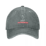 Gorra de béisbol de Radiohead, Algodón lavado y desgastado, Ajustable Snapback, Sombrero de hip hop ligero, Estilo punk rock unisex de los 90, Lavar en máquina