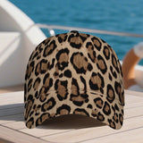 1 gorra de béisbol ajustable con estampado vibrante de leopardo 2D - Snapback con diseño de cuerpo completo, ideal para deportes, running y moda urbana al aire libre