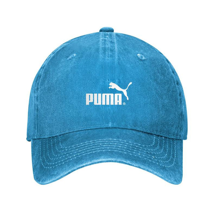 1 pieza de gorra de béisbol retro unisex Puma - Gorra ajustable con cierre de clic, diseño ligero y transpirable para ciclismo al aire libre, deportes y senderismo, para todas las estaciones, negro y beige, regalo ideal para padres, familiares, amigos, cu