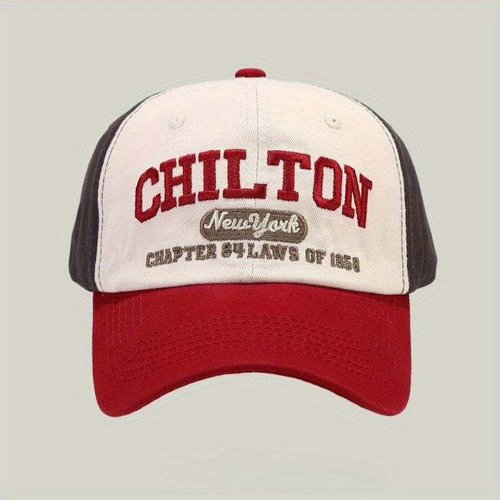 Gorra de Béisbol Estilo Coreano con Bordado de Letras y Visera Curva para Primavera y Otoño, Unisex, Reveladora de Rostro