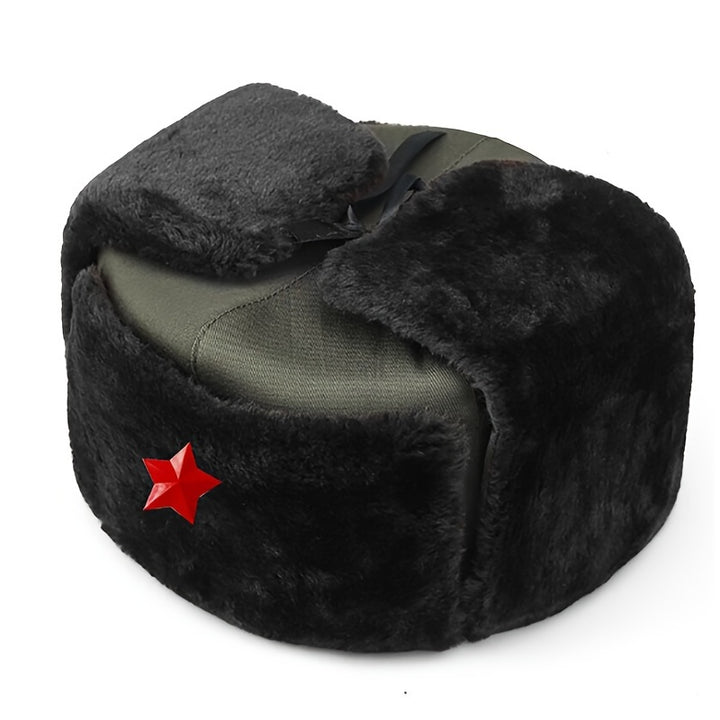 Gorro Leifeng - Gorro Chino Bueno para Hombre, Gorro de Calle con Estrella de Cinco Puntas y Diseño de Locomotora, Gorra del Ejército Rojo