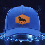 Gorra Trucker Snapback para Amantes de los Caballos - con Gráfico de Caballo Naranja, Poliéster Duradero, Ajuste Ajustable para Hombres y Mujeres, Perfecta para Ocio al Aire Libre, Deportes y Celebraciones Festivas, Regalos para Amantes de los Caballos, G