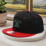 1 Gorra de Béisbol Ajustable para Hombre - Diseño con Logo Boston Champions y Bloque de Colores Rojo/, 100% Poliéster, Estilo Streetwear para Looks Casuales