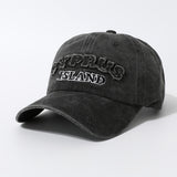 Gorra de Béisbol Retro Lavada y Desgastada con Parche CYPRUS, Sombrero Duckbill Sencillo y Casual para Deportes al Aire Libre