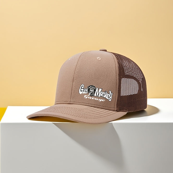 Gorra de béisbol con estampado de mono y malla transpirable, talla ajustable para hombres y mujeres, ideal para deportes al aire libre y playa