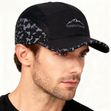 Gorra de béisbol para hombre con bordado de árbol de montaña - Gorro ligero para senderismo al aire libre en todas las estaciones con diseño de camuflaje y árbol, tejido suave y transpirable, correa ajustable para camping, pesca, Navidad, Acción de Gracia