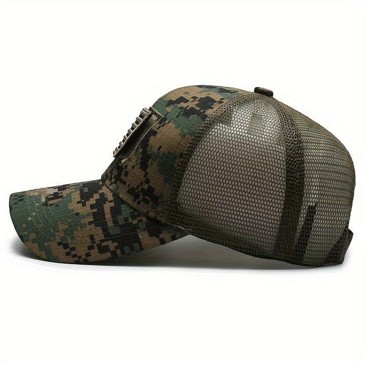 Gorra de béisbol con diseño de camuflaje de bandera estadounidense, para deportes al aire libre y senderismo, para mujeres y hombres