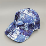 Gorra de Béisbol de Denim con Estampado Digital para Primavera/Verano Adecuada para Hombres y Mujeres, Sombrero Tipo Cubo para Senderismo y Pesca al Aire Libre
