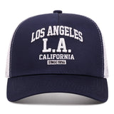 1 gorra de béisbol unisex bordada Los Angeles L.A. California, gorra deportiva de poliéster con recubrimiento de PVC, tela sin estirar, que aumenta el calor, plástico ABS, lavado a mano o en seco, para eventos de fútbol, Navidad - estilo moderno de cam...