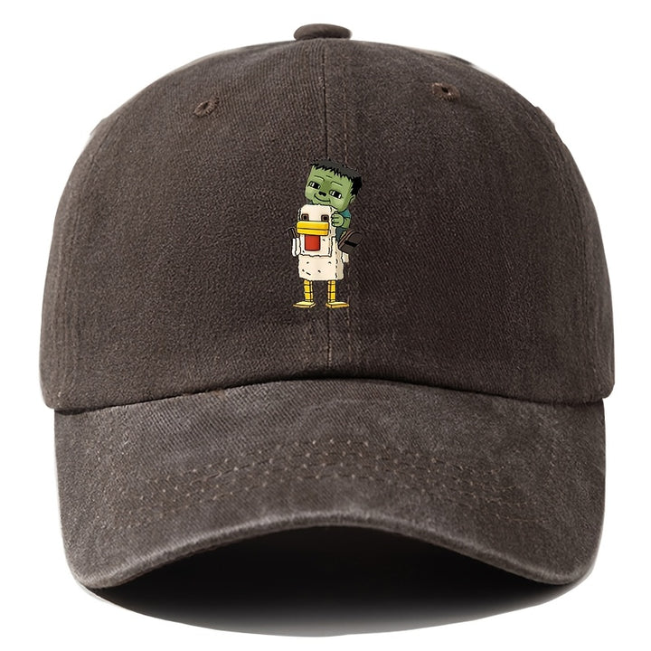 Gorra de béisbol ajustable para niños y niñas - Ligera, lavable en máquina, estilo hip-hop con diseño de personajes de dibujos animados, perfecta para acampar al aire libre, viajar, fiestas y uso casual, gorra casual | Gorra de personajes de dibujos anima