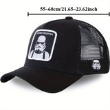 1pz Gorra de Béisbol STAR WARS Stormtrooper para Mujeres y Hombres - Sombrero Transpirable con Gráfico del Casco Blanco de Stormtrooper, Temática de Película, Gorro Casual para Exteriores, Solo Lavado a Mano, Regalo Perfecto para Aficionados, Mercancía de