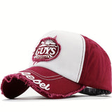 Gorra de Béisbol Bordada para Hombre y Mujer, Estilo Versátil Coreano con Ajuste Snapback y Diseño Desgastado