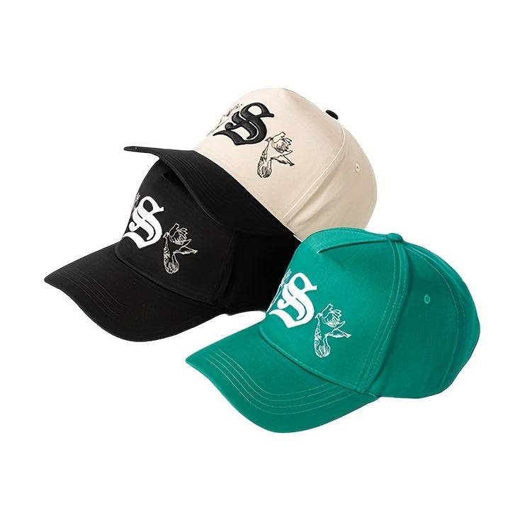 Dos sombreros de sol casuales y elegantes para exteriores, estilo europeo y americano, con gorras de béisbol bordadas con un motivo de paloma, aptos tanto para hombres como para mujeres, sombrero de sol para exteriores, sombrero de sol para mujer, sombrer