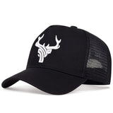 Gorra de Béisbol Ajustable para Hombre con Bordado de Asta - Malla Transpirable, Protección Solar para Actividades al Aire Libre y Viajes, Cinco Paneles, Vacaciones en la Playa