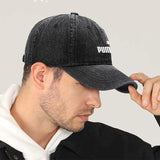 1 pieza de gorra de béisbol retro unisex Puma - Gorra ajustable con cierre de clic, diseño ligero y transpirable para ciclismo al aire libre, deportes y senderismo, para todas las estaciones, negro y beige, regalo ideal para padres, familiares, amigos, cu