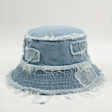 Gorro de pescador desgastado para hombre con ala ancha, sombrero urbano hip-hop para actividades al aire libre, vacaciones en la playa y uso casual, accesorio de moda callejera, lavable a mano en poliéster, gorra resistente