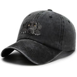 1 Gorra de béisbol con estampado de Labrador Retriever - Gorra snapback ligera, transpirable y ajustable con visera curva, aspecto lavado para mujeres y hombres, regalo de cumpleaños para amantes de los perros