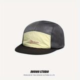 Gorra de Béisbol con Visera Plana y Contraste al Estilo Japonés para Hombres e Mujeres, Gorro Transpirable a la Moda Veraniega