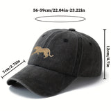 Gorra de béisbol unisex con estampado de leopardo, versátil y ligera para exteriores, con borde curvo, estilo de conductor de camión para ocasiones informales como vacaciones al aire libre, viajes y camping con pico de pato.