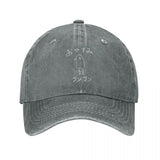 [1 gorra de béisbol temática de Oyasumi Punpun] Gorra de béisbol temática de Oyasumi Punpun de algodón, 100% algodón tejido transpirable, cierre a presión clásico desgastado de mezclilla ajustable, unisex, con gorra estampada lavable a mano para actividad