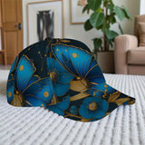 1 gorra de béisbol con estampado de mariposa celestial 2D - Gorra de poliéster vibrante de cuerpo completo con cierre ajustable, ideal para deportes al aire libre, estilo urbano y running, Ropa Casual,Accesorio de Festival,Diseño a la Moda,Material Durade