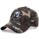 1 gorra de béisbol para hombre con bordado de águila, "SWAT", gorra casual ajustable al aire libre, ideal para viajes en primavera y otoño