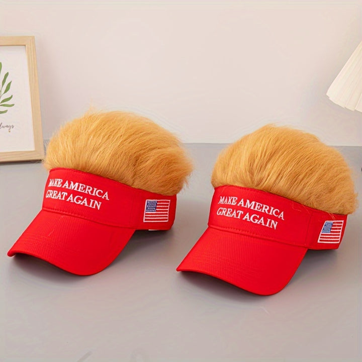 1 Gorra de Camionero de la Campaña de Trump 2024 - Snapback Ajustable, Ajuste Elástico, Rojo Sólido con Texto, Gorra de Béisbol Unisex para Hombres y Mujeres, Estilo Casual