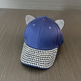 Gorra de niña nueva con forma de pico de pato y orejas de gato acuático, gorra de béisbol para el sol en primavera y verano