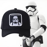 1pz Gorra de Béisbol STAR WARS Stormtrooper para Mujeres y Hombres - Sombrero Transpirable con Gráfico del Casco Blanco de Stormtrooper, Temática de Película, Gorro Casual para Exteriores, Solo Lavado a Mano, Regalo Perfecto para Aficionados, Mercancía de