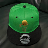 Gorra Unisex de Béisbol - Ligera y Transpirable con Cierre Snapback, Diseño Gráfico de Canasta en Dos Tonos Morado y Amarillo - Para Deportes, Aire Libre Casual, Regalo para el Día del Padre - Poliéster Lavable a Máquina, Accesorio para Aficionados al Dep