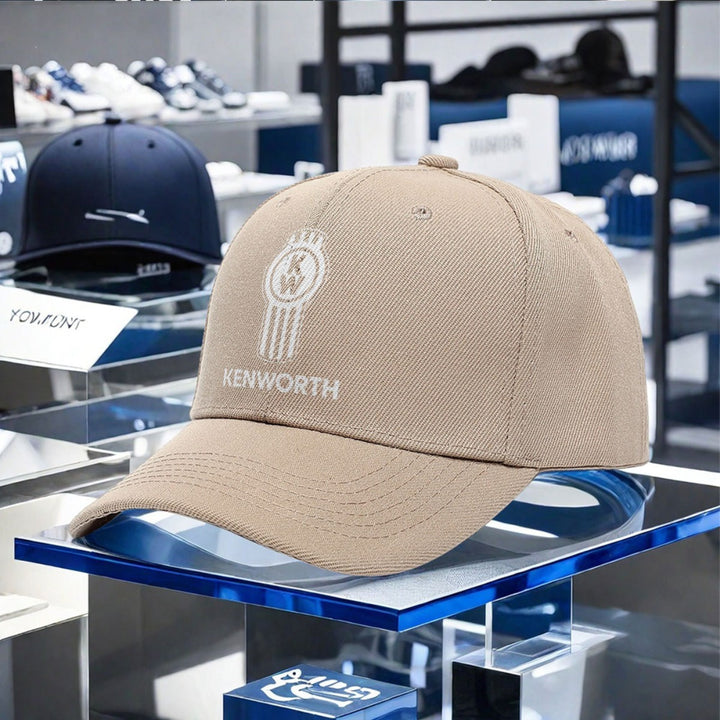 Gorra de béisbol Kenworth con logo bordado - ligera, elástica, de poliéster, lavable a máquina, ideal para cámping, pésca y actividades al aire libre, gorra de deportes al aire libre | gorra con logo bordado | headgear ligera, gorra de béisbol